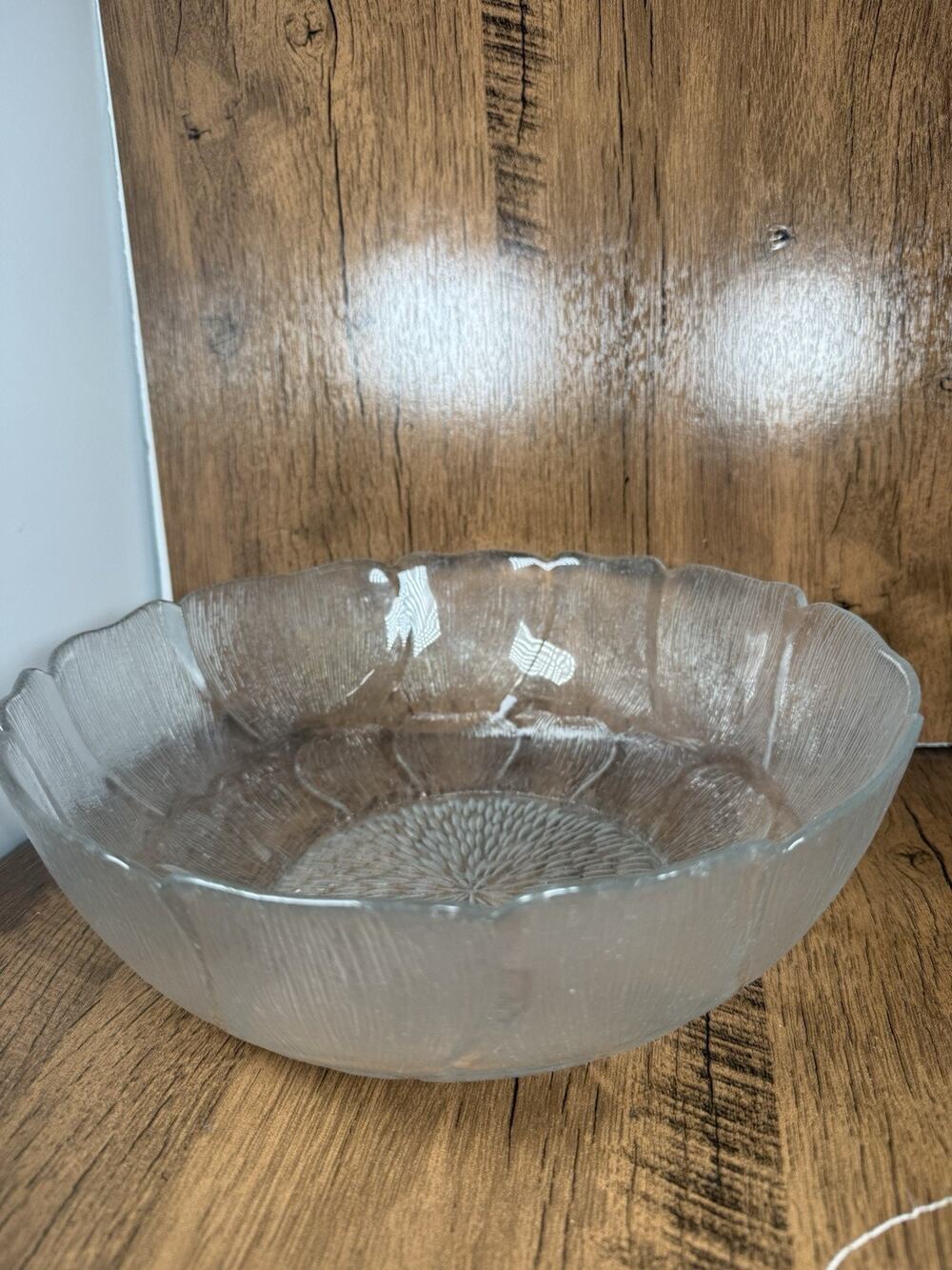 Vintage Arcoroc Fleur Flower 10” All Purpose Serving Bowl